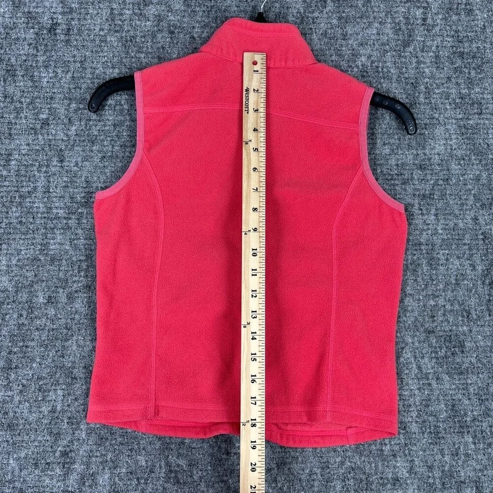Vineyard Vines Fleece Sweater Vest Girls‎ S Red Fleece Zip Up Outerwear Camping